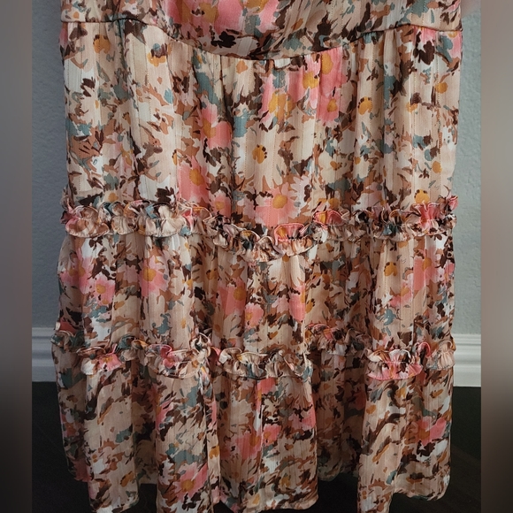 The Impeccable Pig Detail Oriented dress peach size medium. - Picture 5 of 7